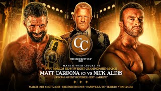 Matt Cardona vs Nick Aldis NWA The Crockett Cup 2022 Highlights HD [upl. by Lavinie41]