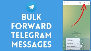 How to Bulk Forward Telegram Messages 2024  Telegram Tutorial [upl. by Sparks]