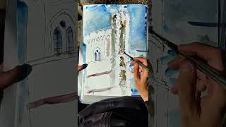 Leith Hill Tower painting timelapse artwork hiking wildcampinguk [upl. by Osana]