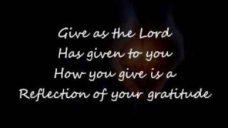 Give to the Lord with Lyrics [upl. by Gav]