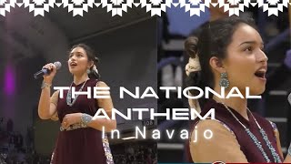 Calla Smith sings the National Anthem in Navajo [upl. by Ariahay]