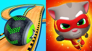 Going Balls VS Talking Tom Hero DashDiscover all the heroesUltrahero BIG UPDATE Tiktok Game mrtodf [upl. by Terrill]