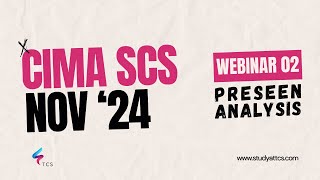 CIMA Strategic Case Study SCS November 2024  Preseen Analysis Rotomyne Webinar 02 [upl. by Trisa]