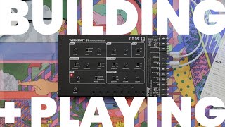 Building  Playing Moog Werkstatt01  CV Expander Analog Synthesizer Kit [upl. by Auqinom695]