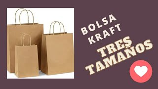 ✔️¿COMO HACER BOLSAS KRAFT DE DIFERENTES TAMAÑOS [upl. by Kerby]