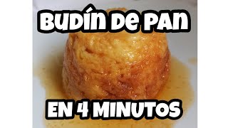 BUDIN DE PAN EN 4 MINUTOS  LA PASAMOS COMIENDO [upl. by Cliff519]