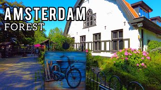 🌳Amsterdam Forest Pancake Cafe with Animals 4K Amsterdamse Bos Meerzicht Farm Walking Tour [upl. by Salkin379]