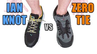 “Ian Knot” vs ZeroTie shoes – Professor Shoelace [upl. by Zsamot]