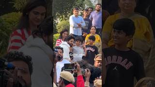 AlluArjuns Homecoming 🥹❤️  An emotional moment AlluAyaan AlluArha  Gulte [upl. by Joela466]