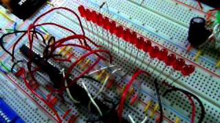 16bit Shift register made from 8 4013s [upl. by Galateah]