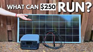 DirtCheap Solar Generator Setup  What Can It Power [upl. by Fotinas]