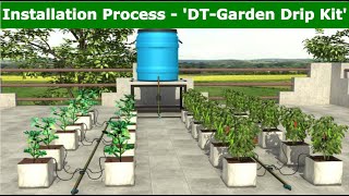 Installation process of DT  Garden Drip Kit [upl. by Araas826]