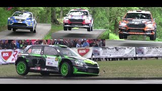 Rally Český Krumlov 1718 2024  Crash action and mistakes [upl. by Yesrej]