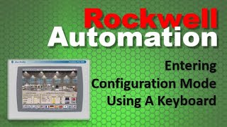 AllenBradley PanelView Plus  Configuration Page Using Keyboard [upl. by Kiraa]