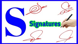 S signature style professional  Signature style of my name S  Signature [upl. by Afrikah]