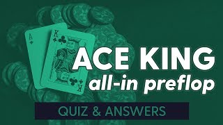 Shoving AK Preflop QuizAnswers  SplitSuit [upl. by Akeenat741]