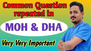 Common question for MOH amp DHA  important question for DHA and MOH prometric Nursing exam [upl. by Chivers]