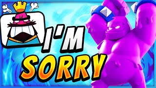 CLASH ROYALE MESSED UP BY BUFFING THIS NEW ELIXIR GOLEM DECK 😈 [upl. by Adnolat166]