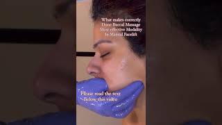 Buccal Massage the most effective modality in manual Facelift [upl. by Reema]