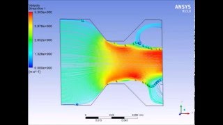 Vena contracta formation cause and CFD animation [upl. by Etnor]