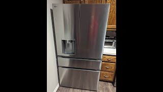 Review amp Setup LG 29 cu ft SMART french door refrigerator full convert drawer printproof stainless [upl. by Ylrak]