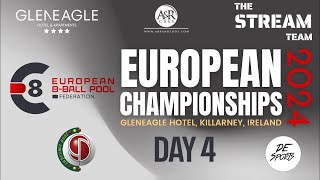 Day 4 Table 1 European 8 Ball Pool Championships Ireland 2024 [upl. by Murtha694]