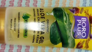 boroplus Aloe Vera gel review aloeveragelfordryskin beautyskinlotion organicaloeveragel [upl. by Kinchen]