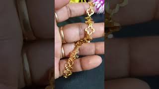 Gold look micro gold plated bracelet available contact my whatsapp number 9787318720 [upl. by Aden166]