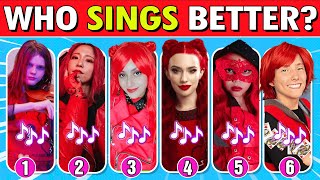 Who Sings Better RED Dance Edition ❤️💃 Kylie Cantrall LeGianna Sharpe Family Martin and Miriam [upl. by Akcirret]