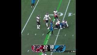 JaTavion Sanders catches for a 21yard Gain vs Atlanta Falcons [upl. by Calondra]