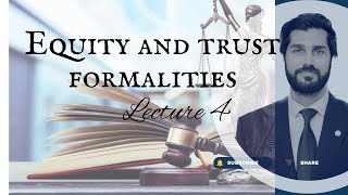 Formalities in trust  Equity amp trust law Level 6 [upl. by Ynnol]