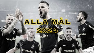 AIKs ALLA MÅL I ALLSVENSKAN 2024 [upl. by Arinaj141]