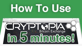 How To Use Cryptopia  Bitcoin Trading Exchange [upl. by Maudie]