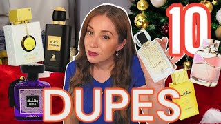 10 DUPES Árabes Increíbles REGALOS NAVIDAD 🌲 perfumesarabes perfumesarabesbaratosdupesdeloscaros [upl. by Joacima]