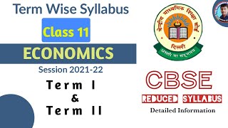 ECONOMICS revised Syllabus l Class 11 l CBSE I 202122 [upl. by Tsew103]