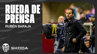 RUEDA DE PRENSA DE RUBÉN BARAJA TRAS EL UD LOGROÑÉS 02 VALENCIA CF [upl. by Esilrac408]