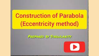 Eccentricity method for drawing parabola [upl. by Levitus]