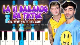 LA VI BAILANDO EN TIKTOK😄  Ian Lucas y Fede Vigevani [upl. by Nerehs432]