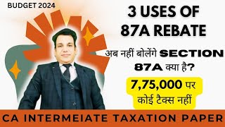 SECTION 87A REBATE I 775000 पर कोई टैक्स नहीं I SECTION 87A INCOME TAX I SECTION 87A OLD TAX REGIME [upl. by Procto]