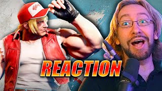 MAX REACTS SF6 Terry Bogard Gameplay Reveal [upl. by Akamaozu]