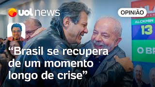 Brasil é 9ª economia Distribuição de renda precisa acompanhar crescimento do PIB diz Sakamoto [upl. by Krutz174]