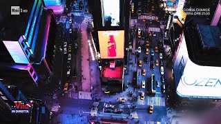 Capodanno a New York tutti a Time Square a brindare  La vita in diretta 29122023 [upl. by Abbott]