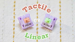 Tactile vs Linear  EPOMAKER Wisteria Switches Sound Test [upl. by Ecilegna]