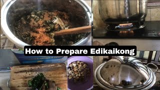 How to Prepare Edikaikong SoupWife Duties familylove [upl. by Aalst]