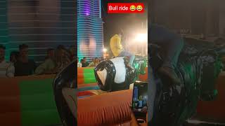 🐂𝙗𝙪𝙡𝙡🆚𝙢𝙖𝙣 funny bull ride 🤣😂 ytshort animallover funny comicalpets [upl. by Nosduh]