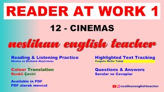 12 Reader at work 1  Cinemas  English readingamplistening practice YDS YÖKDİL [upl. by Aroved987]