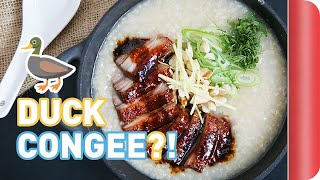 Mega Easy Duck Congee Recipe Chinese Rice Porridge  Sorted Food [upl. by Caia]