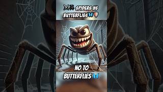 ⚔️🕷️ Spiders vs Butterflies🦋🛡️ai cartoonstoryfilmepicbattleinsectsfightviralspiderhome [upl. by Devehcoy817]