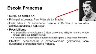 Videoaula Escolas de Pensamento Geográfico e Paradigmas Correntes de Pensamento da Geografia [upl. by Megan220]