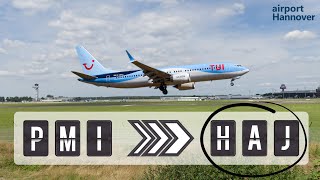 TUIfly landing at Hannover airport HAJ  Boeing 737MAX8 [upl. by Antoinetta]